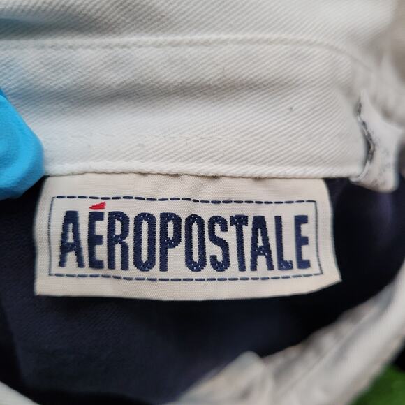 Vintage Y2K Aeropostale Striped Rugby Shirt Mens Large Preppy Skater - Picture 12 of 13